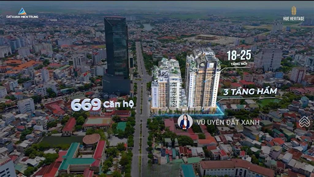 Giỏ căn 3 phòng ngủ tầng cao view đẹp nhất dự án huế heritage