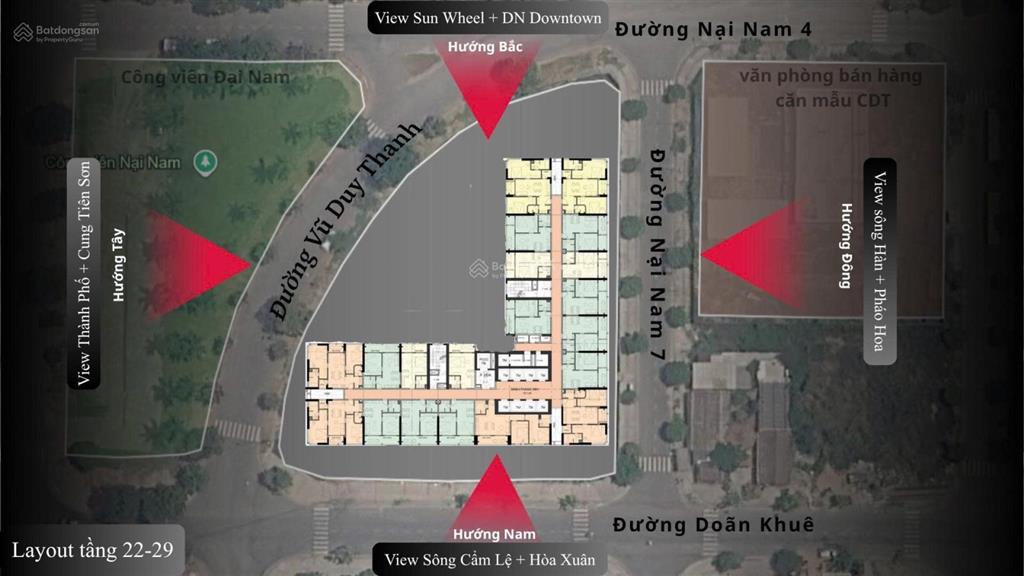 Căn studio trực diện sông hàn và pháo hoa diff  giá sỉ từ 2 căn, sổ hồng sở hữu riêng