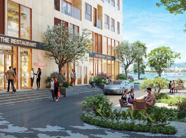 Starbucks hilton  phiên bản sơn trà  shophouse khối đế peninsula đà nẵng  vị trí đẹp tòa