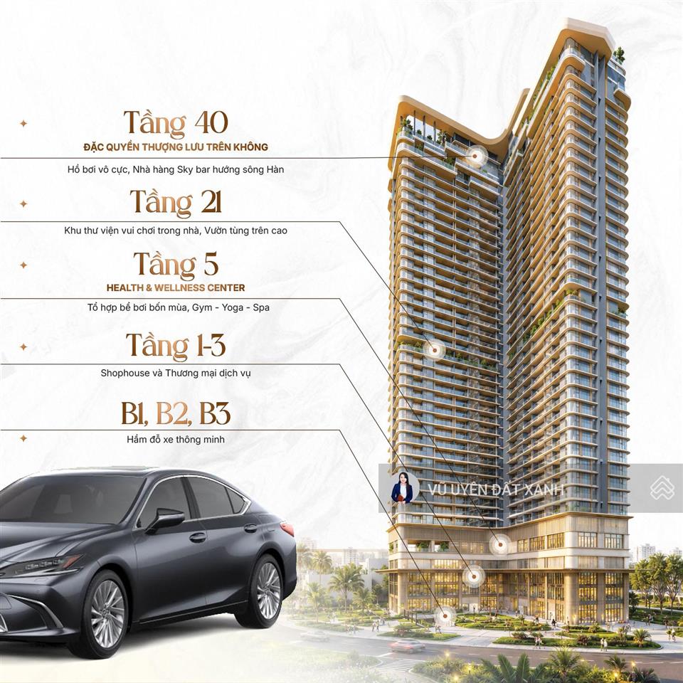 Căn phòng ngủ tách biệt với phòng khách và phòng bếp tại peninsula private giá chưa trừ chiết khấu