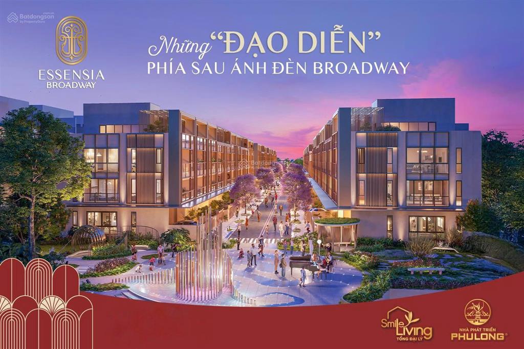 Mở bán shophouse dòng tiền mặt tiền nguyễn hữu thọ essensia broadway phát triển bởi phú long
