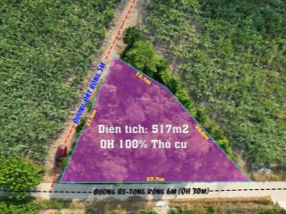 Đất vườn 2 mặt tiền xã khánh nam  517m2 giá chỉ 420 triệu