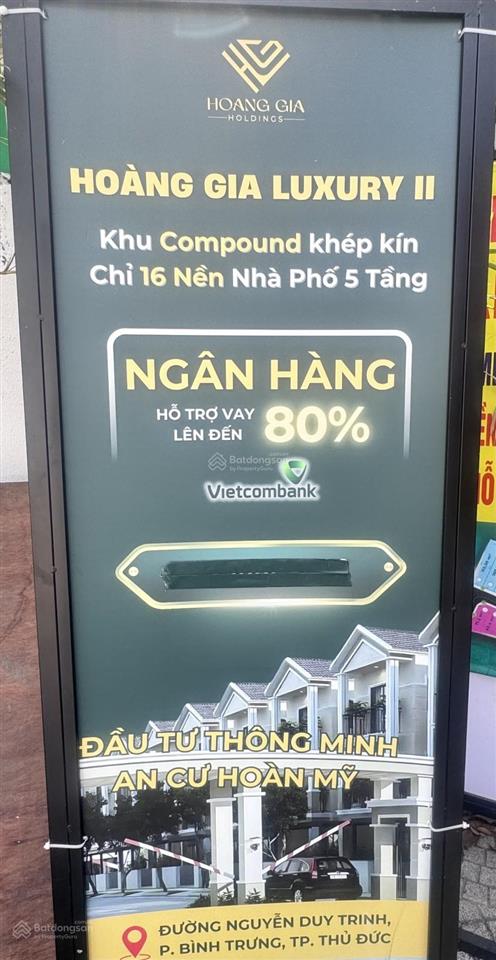 Chỉ 8.97 tỷ  lô đất 79m² ngang 5m hiếm  compound hoàng gia luxury ii  gpxd 5 tầng