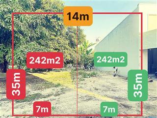 Bán đất lê thị hà tân xuân hóc môn  242m2(7 x 35m ) đường 5m thông  chỉ 7,56tỷ
