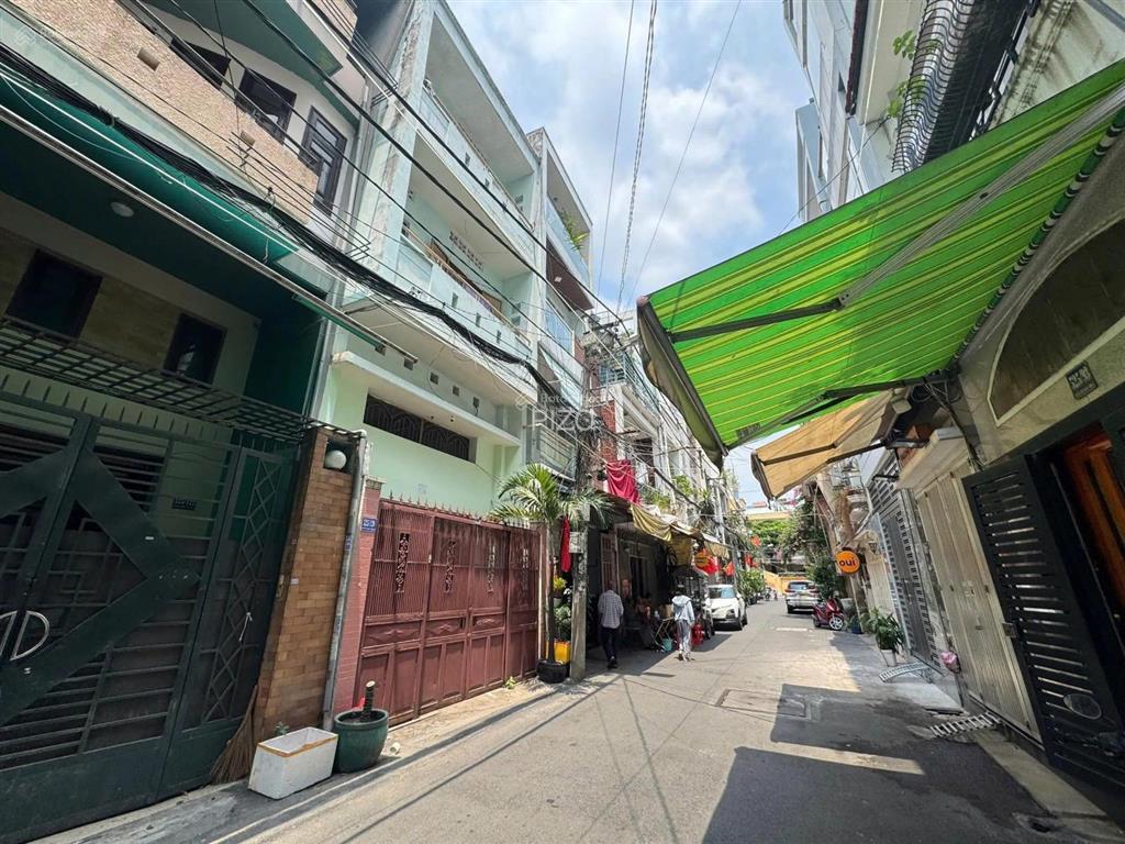 Hẻm 2 xe hơi né nhau khu lê văn sỹ, p13, pn. 4,5x16,5m công nhận 68m2 4 tầng kiên cố. phù hợp ở.