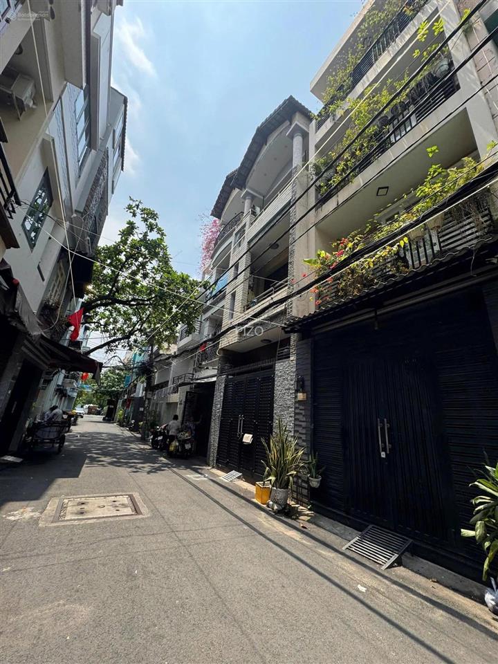 Hẻm 2 xe hơi né nhau khu lê văn sỹ, p13, pn. 4,5x16,5m công nhận 68m2 4 tầng kiên cố. phù hợp ở.