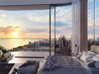 Căn hộ 2pn vip căngóc view panorama toàn vịnh nha trang có 1 02 ban công full kính cực rộng 25m2