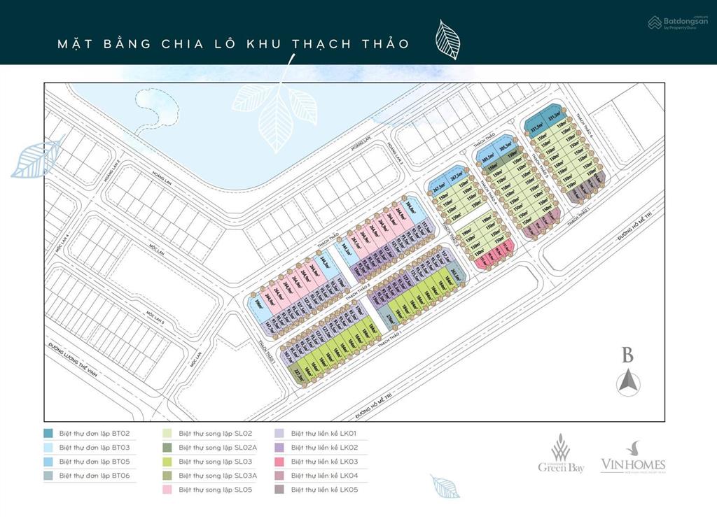 Liền kề vinhome green bay mễ trì. bán gấp 2 căn lk dãy thạch thảo 100m và 130m.