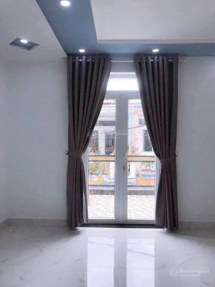 Nhà nơ trang long, p13 nở hậu 64m2 (6x12) trệt lầu, có 4pn, 1pn trệt, tặng hết nội thất cao cấp