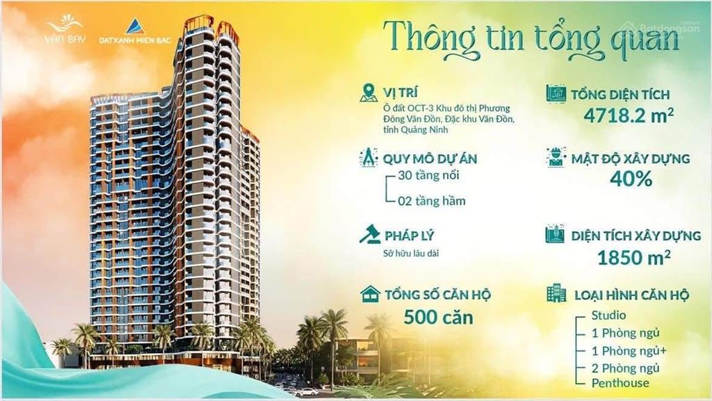 Vân bay  căn hộ ven biển sổ hồng lâu dài view vịnh bái tử long