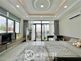 Cho thuê căn hộ 1 phòng ngủ  ban công, sạch sẽ an ninh, nhà mới ngay bờ kè hoàng sa, đỗ thị lời