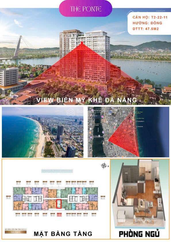 Căn 1pn sun ponte hàng hiếm chỉ 3,95 tỷ bán nhanh