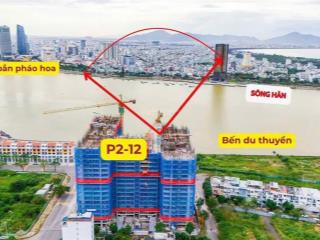Căn hiếm 2pn ban công đông nam view trọn vẹn pháo hoa sông hàn tầng 9
