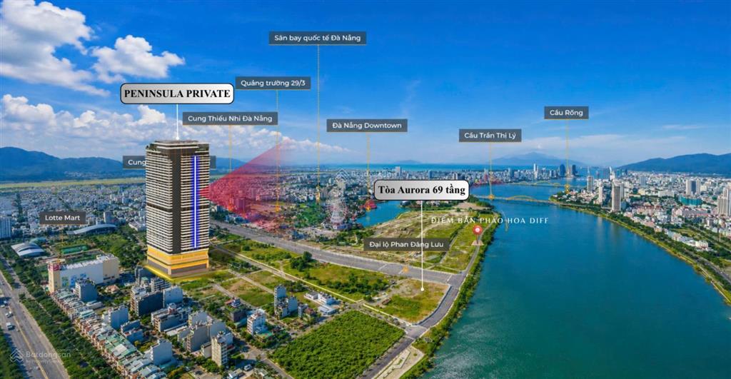 Căn hot 1pn peninsula private view tòa 69 tầng, tổ hợp đà nẵng downtown