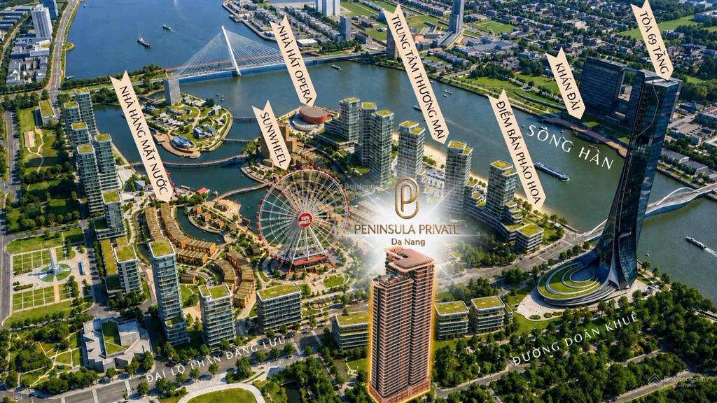 Peninsula private  chỉ từ 2,3 tỷ  cơ hội sở hữu tài sản vàng lõi hải châu sông hàn