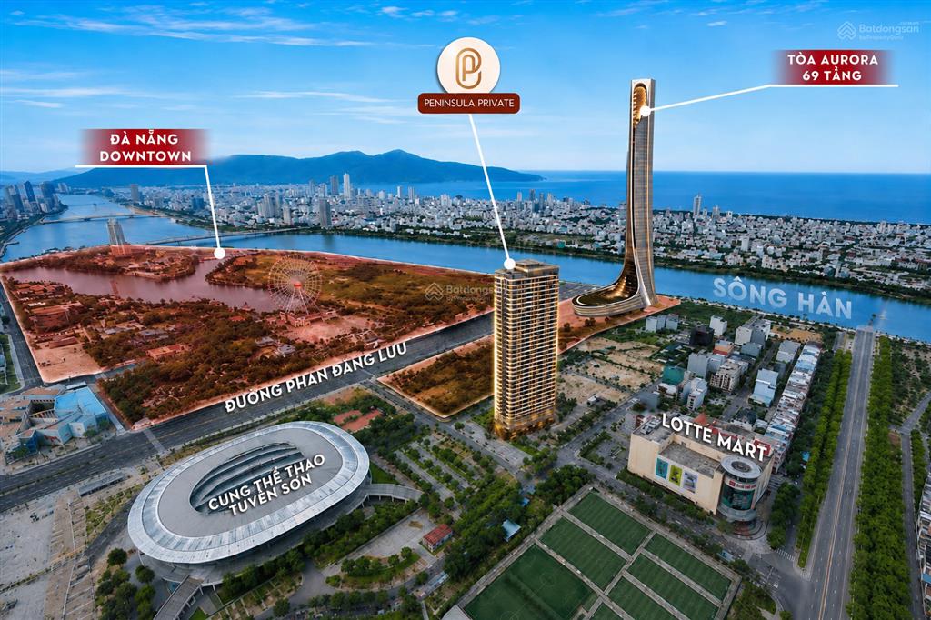 Ở căn hộ hạng sang hải châu  500m sông hàn, tòa nhà 69 tầng chỉ từ 65 triệu/m2. tại sao không?