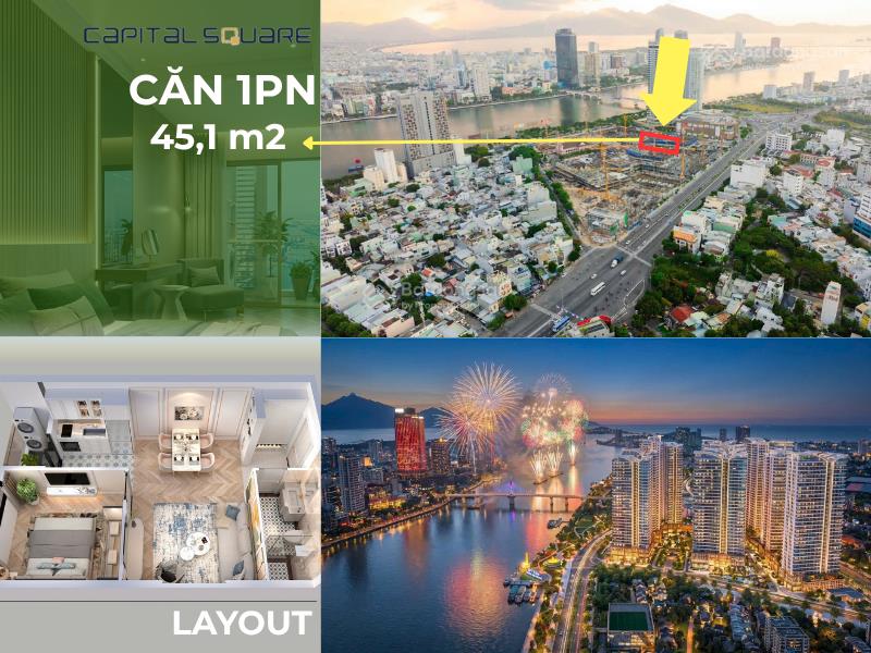 Căn 1pn capital square  căn chuyển nhượng được cho người nước ngoài chỉ 4.24 tỷ