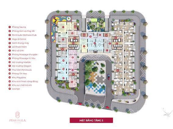 Chỉ 4,268 tỷ cho căn góc 2pn  77,6m2 peninsula (55tr/m2)