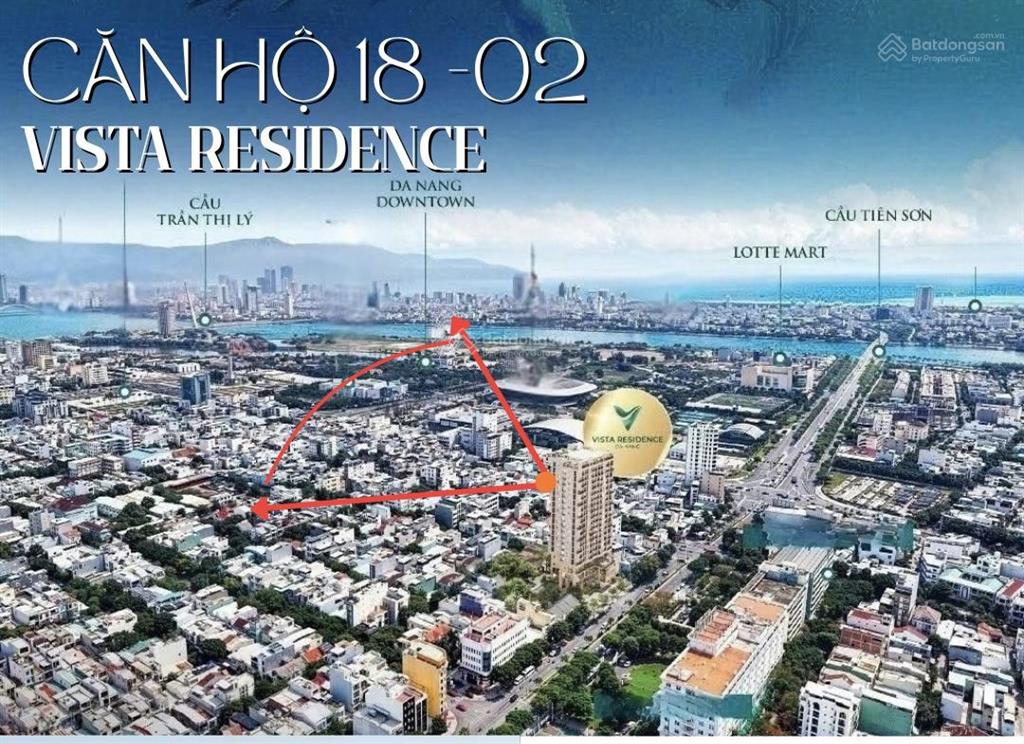 Căn 2pn tầng cao full nội thất 76m2 vista  hoà cường cần bán 5,4 tỷ