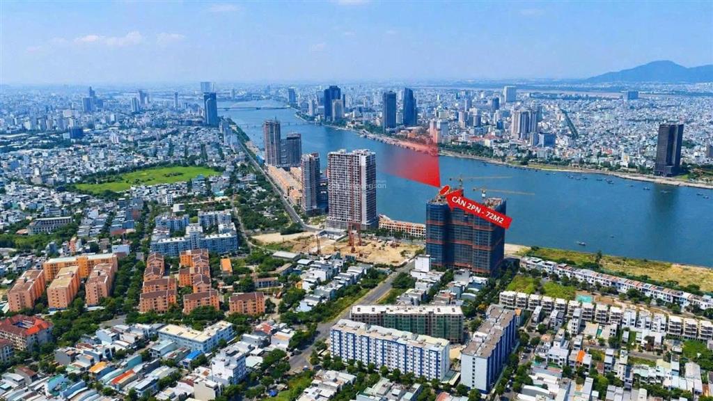 Căn 2pn  72m2 view sông hàn + cầu rồng peninsula đà nẵng bao phí 4,75 tỷ