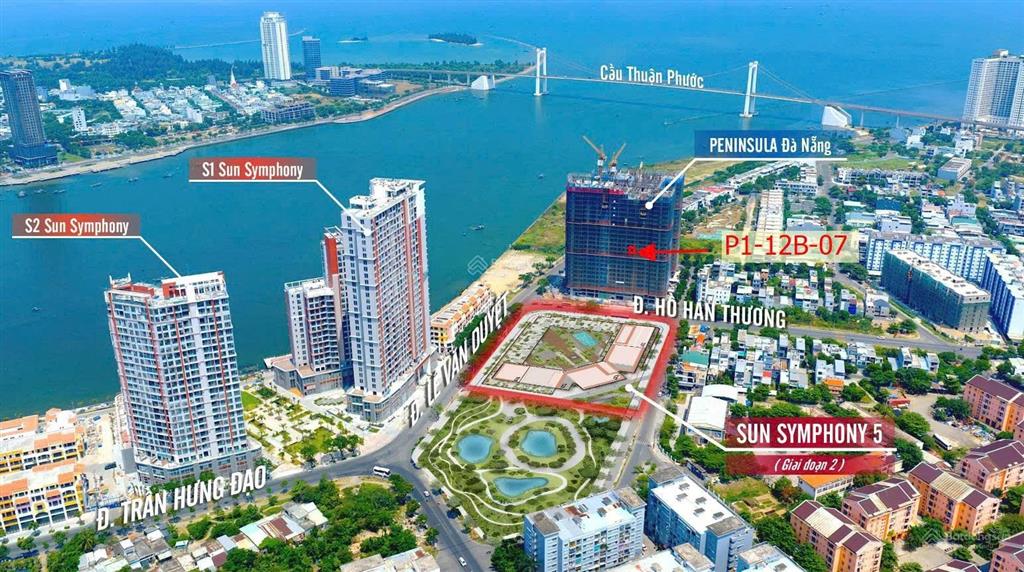 Căn peninsula ban công đn view sông hàn, cầu rồng giá siêu sale chỉ 4,39 tỷ
