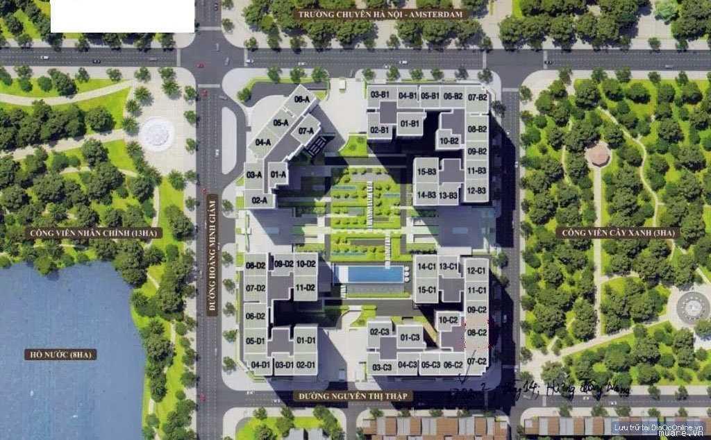 Bán căn hộ 172m2 tháp c3 mandarin cầu giấy
