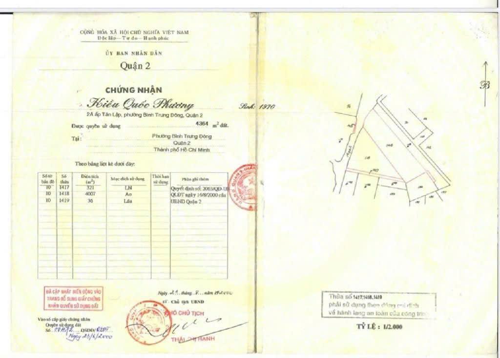 Bán đất tại đường số 50, 300 tỷ, 7575 m2, mặt tiền 68m
