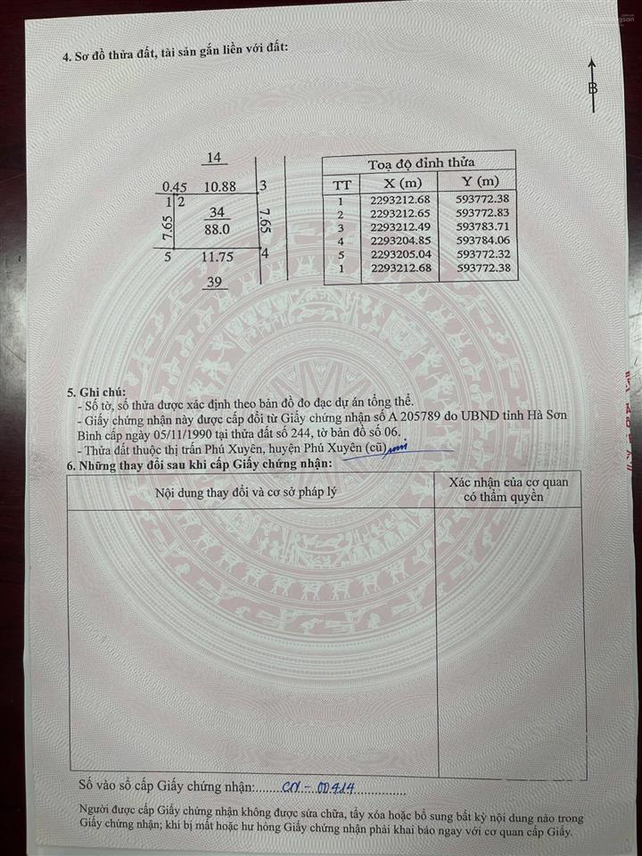 Bán đất 60m2 tại thị trấn phú xuyên, 2,3 tỷ, giá ưu đãi hot!