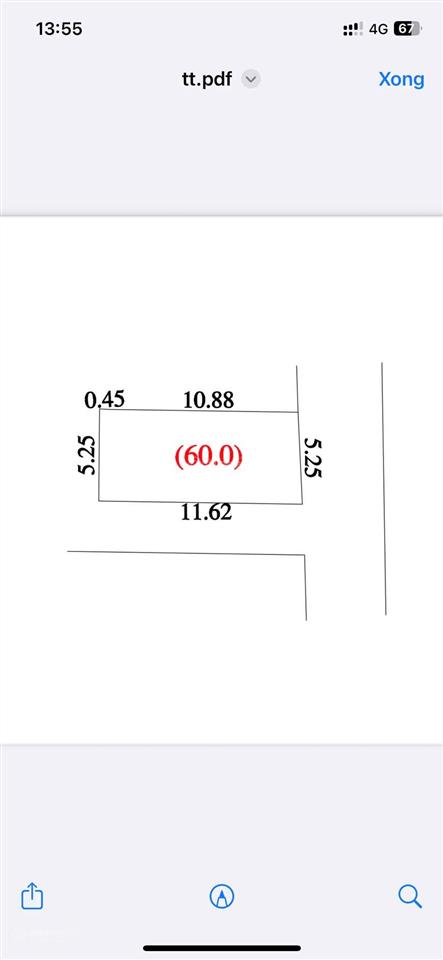 Bán đất 60m2 tại thị trấn phú xuyên, 2,3 tỷ, giá ưu đãi hot!