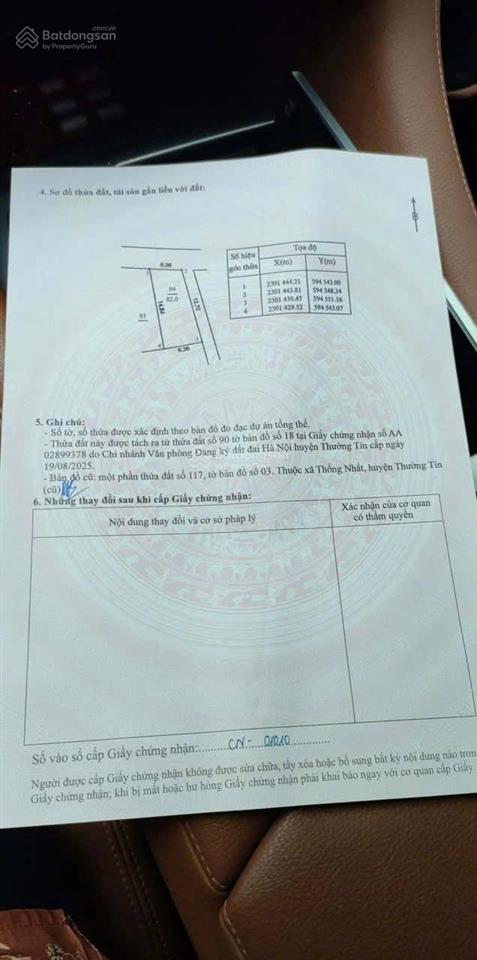 Bán đất tại xã chương dương, hà nội, 4,6 tỷ, 82m2, giá ưu đãi hàng hot