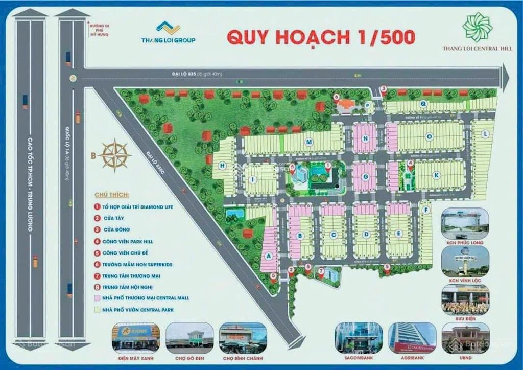 Chính chủ bán lỗ 60m2 75m2 90m2 kdc thắng lợi central hill, chợ gò đen chỉ shr, có bank hỗ trợ 70%