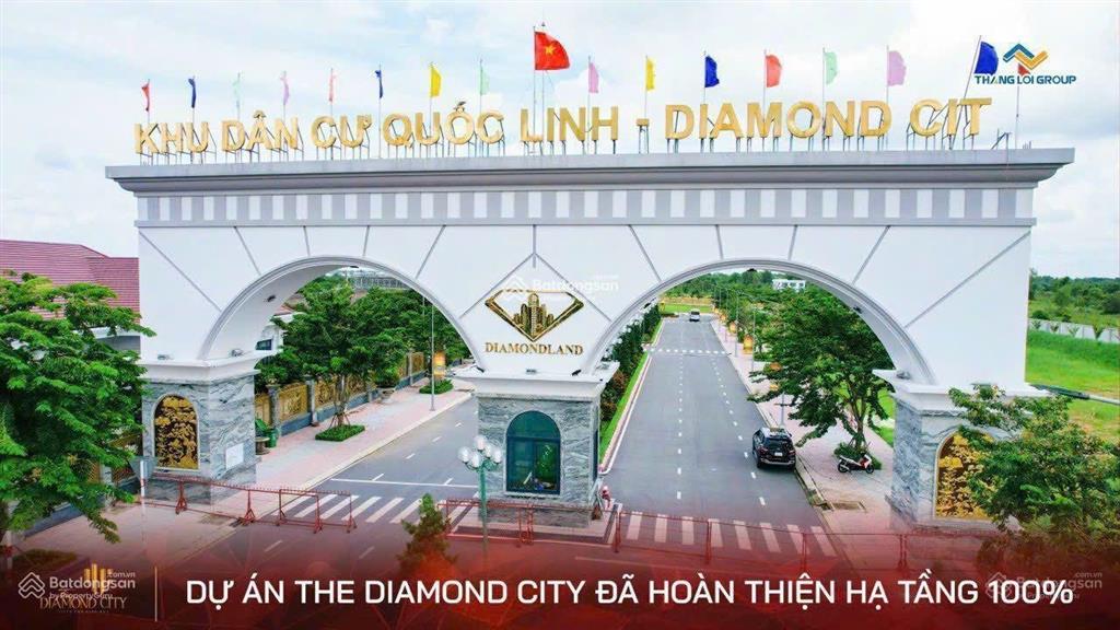 Chính chủ sang lỗ 300 triệu nền 90m2 tại dự án diamond city shr.  0384 452 ***