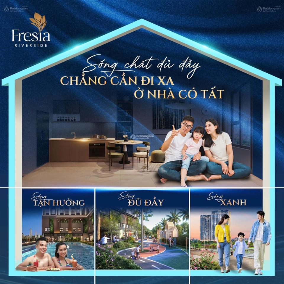 Mở bán căn hộ fresia riverside một kiệt tác bên sông đối diện aeon mall tp. biên hòa giá f0 từ cđt