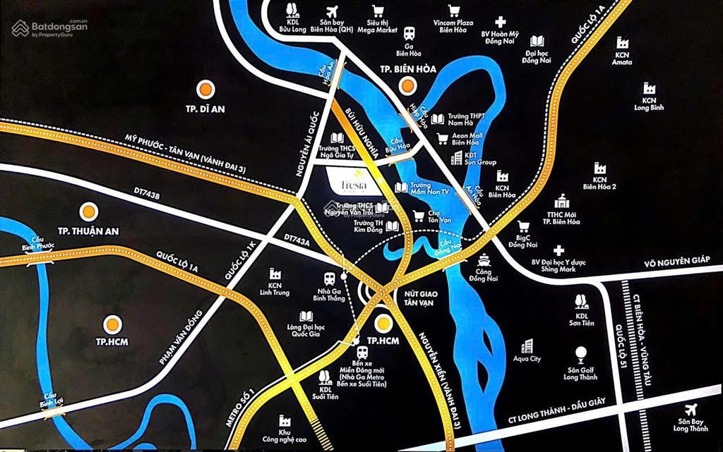 Mở bán căn hộ fresia riverside một kiệt tác bên sông đối diện aeon mall tp. biên hòa giá f0 từ cđt