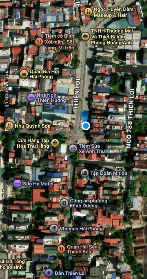 Bán đất mặt đường thiên lôi, lê chân, hải phòng, 150m², mặt tiền 6m, vị trí đẹp, tiềm năng