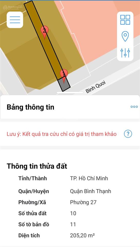 Nhà nát mặt tiền đường bình quới, p. 27 bình thạnh, sẵn gpxd 8 tầng, kế masterise thanh đa