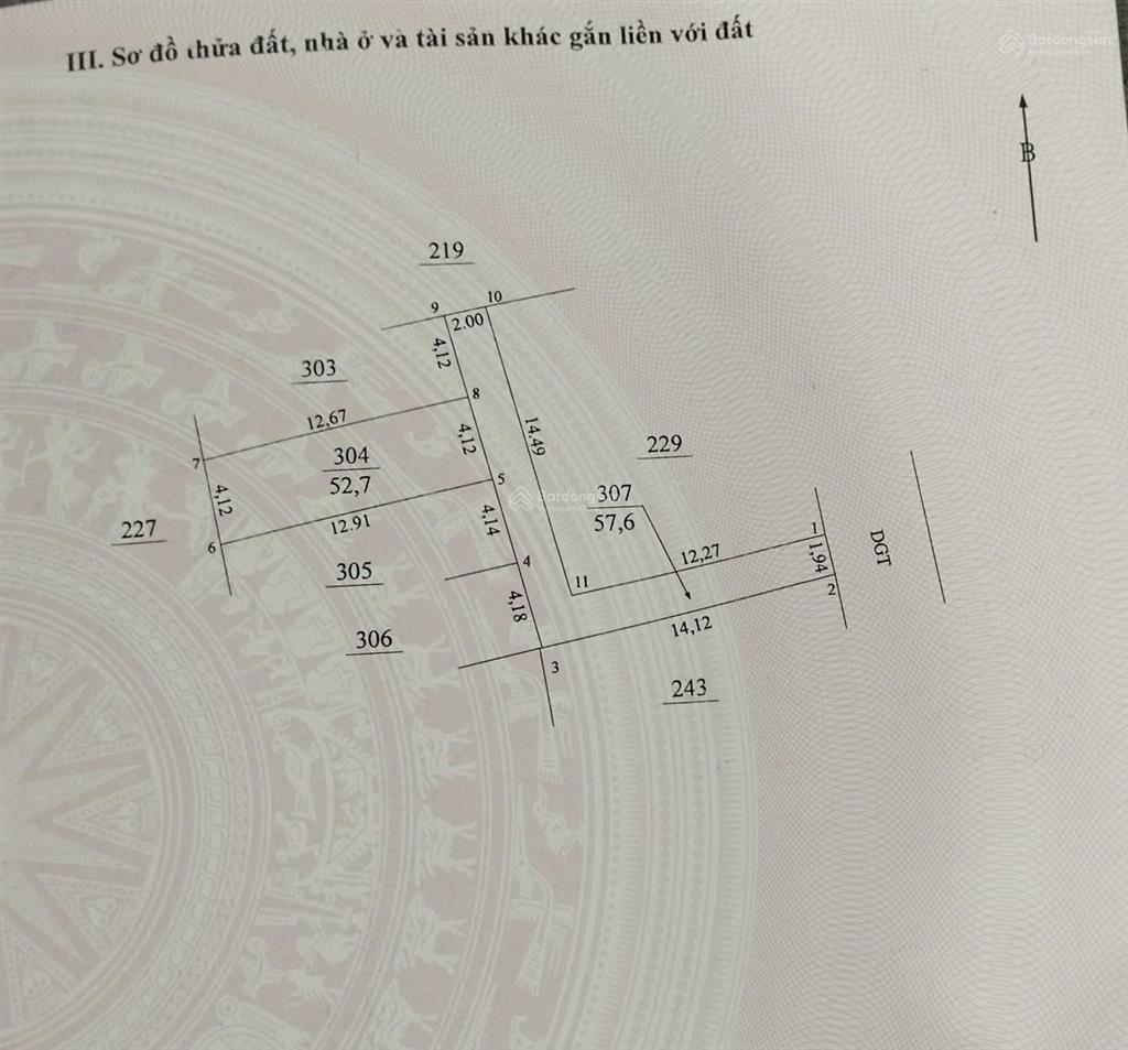 52.7m đất full thổ cư thọ an, đan phượng, hà nội