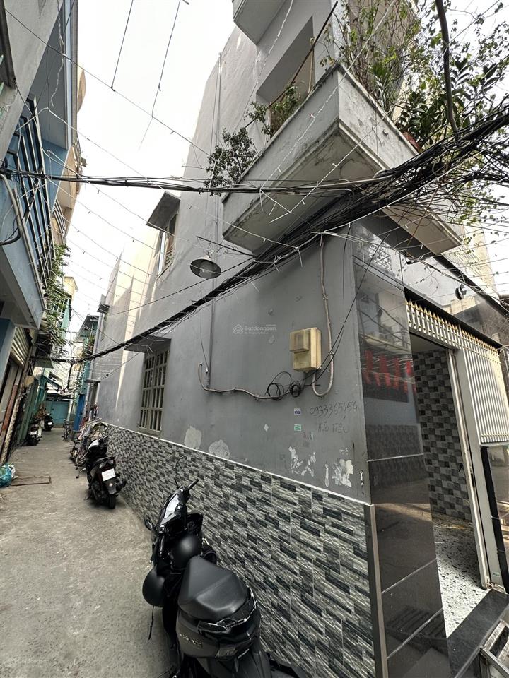 Bán nhà quận 8, hẻm 258 dương bá trạc, 1 tầng, 2 mặt hẻm thoáng, 4,08 x 13,2 m.
