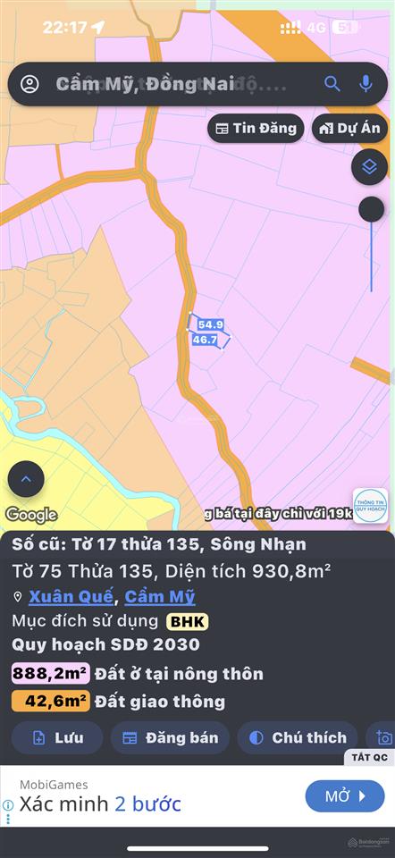Bán đất sông nhạn cẩm mỹ, sau lưng chạm dừng chân long thành  dầu giây