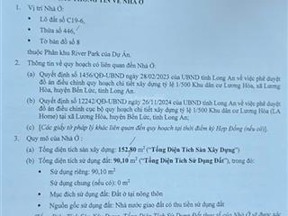 Bán nhà mặt phố tại la home long an, 4,6 tỷ, 90m2