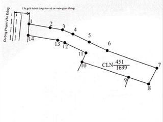 Bán đất mặt tiền phạm văn đồng dt 1699m2 (có nhà ở, điện nước máy đầy đủ gần ngã tư lớn võ văn kiệt