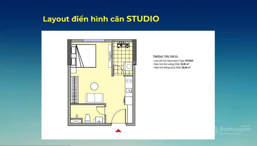 Chỉ 1,7 tỷ full giá studio kế sông  gần biển | fours tower nam đà nẵng