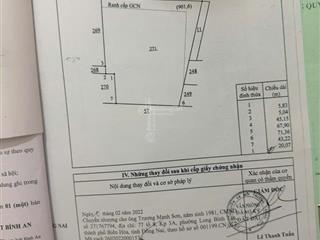 Bán đất 105m2, giá cực chất 600 triệu tại long bình, biên hòa, đồng nai