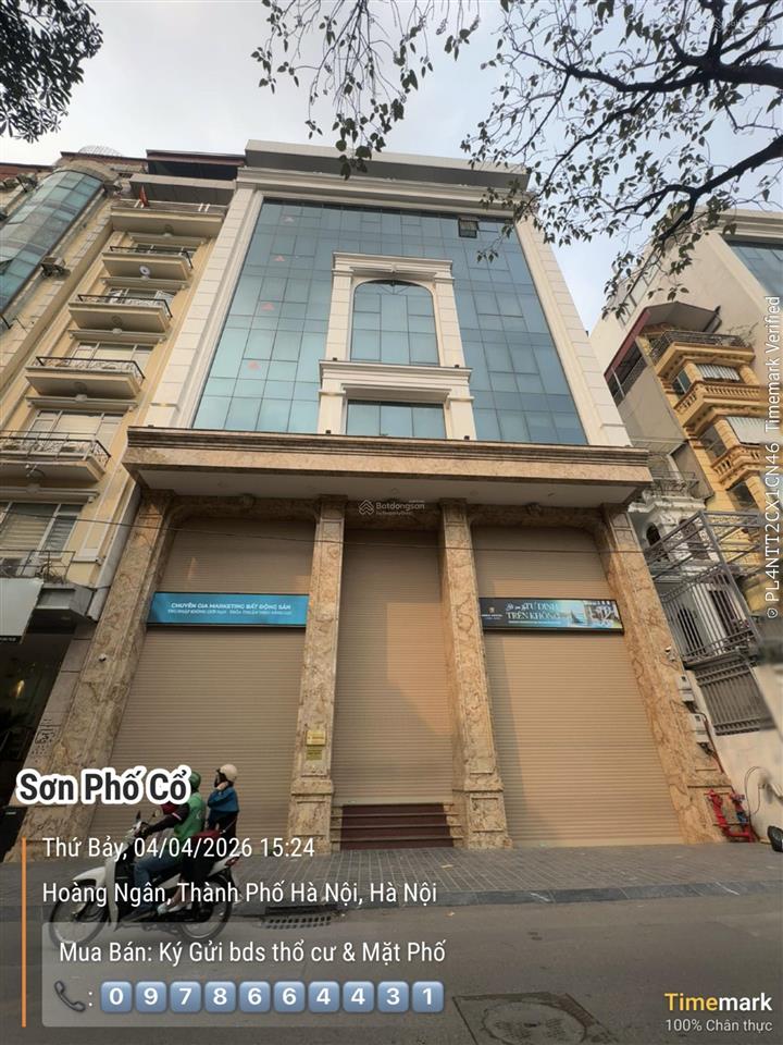 Mặt phố hoàng ngân  building 11 tầng có hầm lô góc  dt 360m  mặt tiền siêu rộng