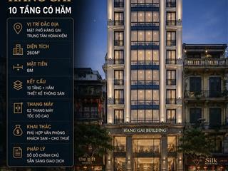 Mặt phố hàng gai  phố cổ hoàn kiếm 260m  mặt tiền 8m  xây khách sạn cực đẹp