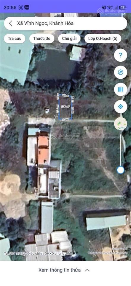 Bán đất hòn thơm, 1,39 tỷ, 63,2 m2, view đẹp, chính chủ