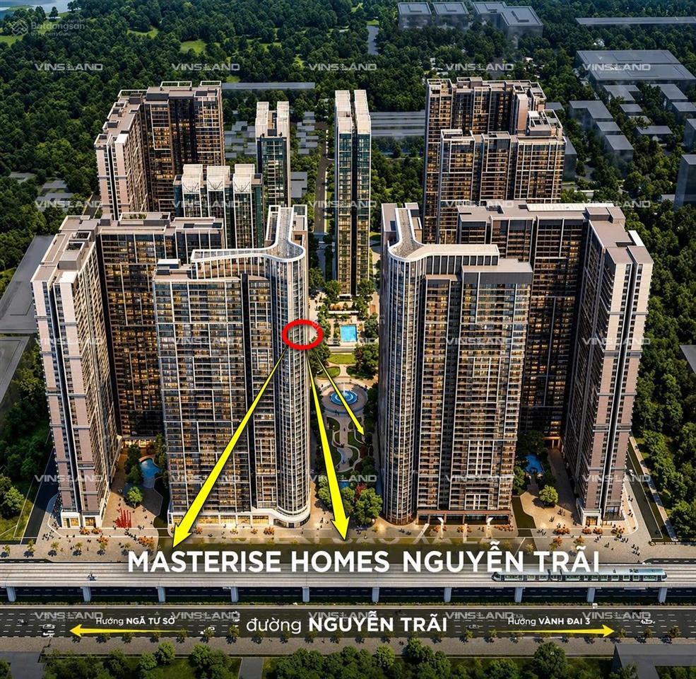 3pn cao xà lá 142m²  ba mặt kính cong, view trực diện mặt đường nguyễn trãi, 1 bước chạm ga metro.