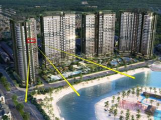 Duplex 200m²  dinh thự trên không tại lumiere spring bay, hướng đn view hồ, kính cong chạm sàn.