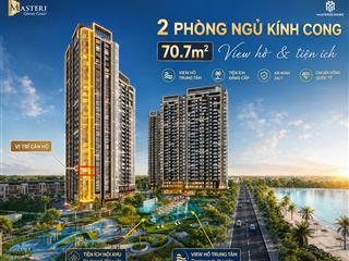 Căn hộ 2pn kính cong masteri grand coast | view công viên & hồ bơi | chung cư hưng yên giá 4,2 tỷ
