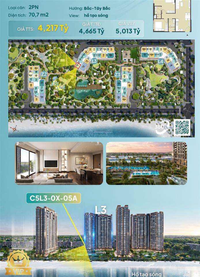 Căn hộ 2pn kính cong masteri grand coast | view công viên & hồ bơi | chung cư hưng yên giá 4,2 tỷ